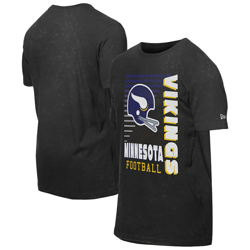 Minnesota Vikings New Era Retro Logo Enzyme Washed Oversized T-Shirt - Black online