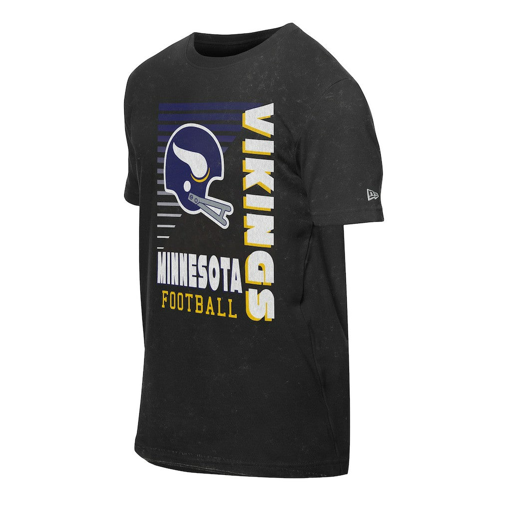 Minnesota Vikings New Era Retro Logo Enzyme Washed Oversized T-Shirt - Black online