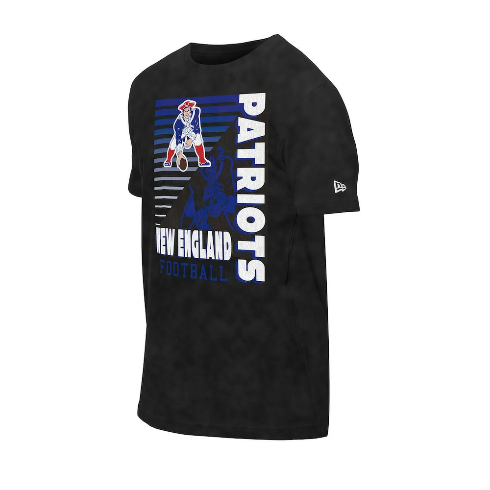 New England Patriots New Era Retro Logo Enzyme Washed Oversized T-Shirt - Black online