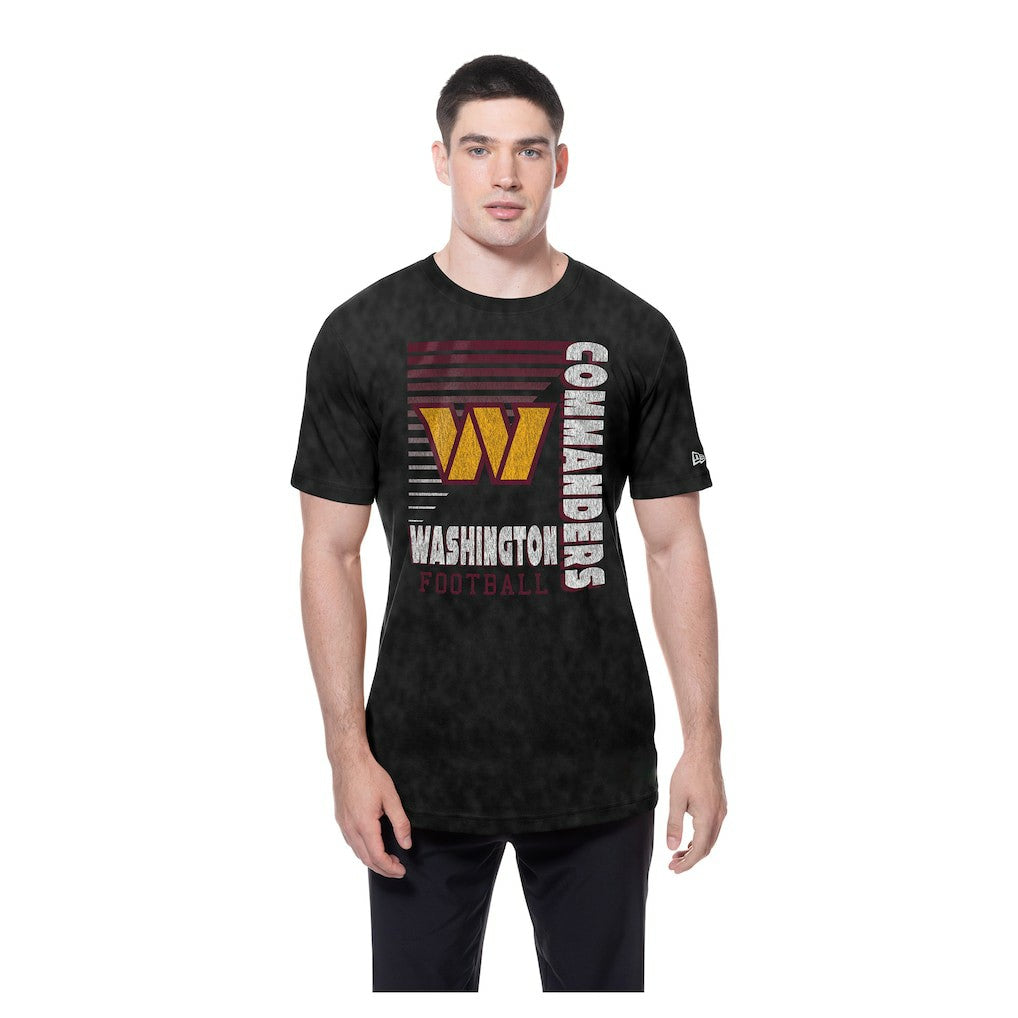 Washington Commanders New Era Enzyme Washed Oversized T-Shirt - Black on sale