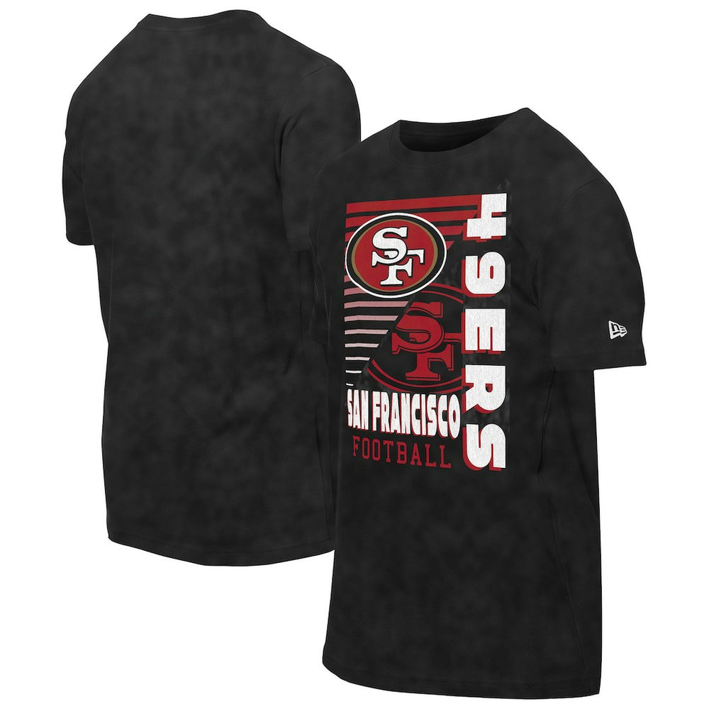 San Francisco 49ers New Era Enzyme Washed Oversized T-Shirt - Black cheap