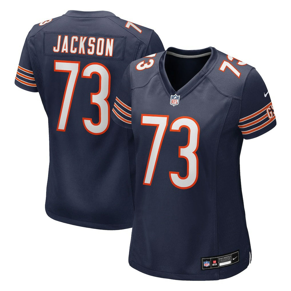 Jonah Jackson Chicago Bears Women's Team Game Jersey - Navy cheap