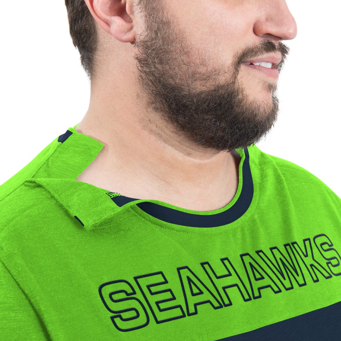 Seattle Seahawks G-III Sports by Carl Banks Adaptive Outlast Long Sleeve T-Shirt - College Navy/Neon Green on sale