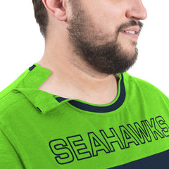 Seattle Seahawks G-III Sports by Carl Banks Adaptive Outlast Long Sleeve T-Shirt - College Navy/Neon Green on sale