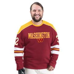 Washington Commanders G-III Sports by Carl Banks Adaptive Lord Stanley Crewneck Sweatshirt - Burgundy outlet