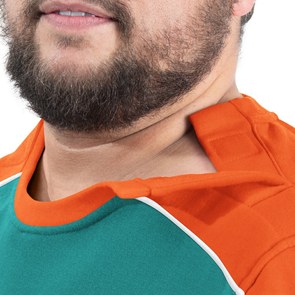Miami Dolphins G-III Sports by Carl Banks Adaptive Lord Stanley Crewneck Sweatshirt - Aqua cheap