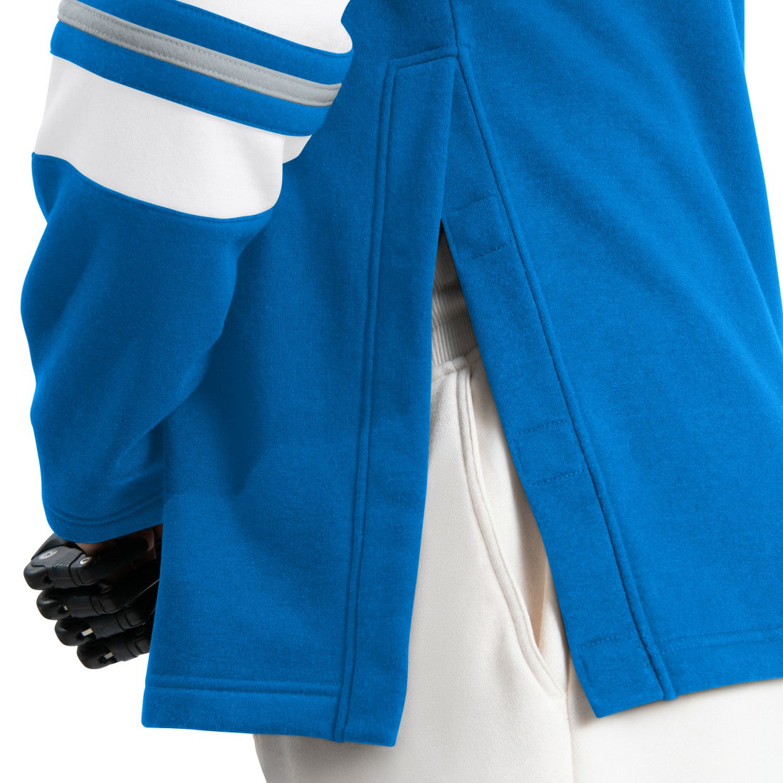 Detroit Lions G-III Sports by Carl Banks Adaptive Lord Stanley Crewneck Sweatshirt - Blue cheap