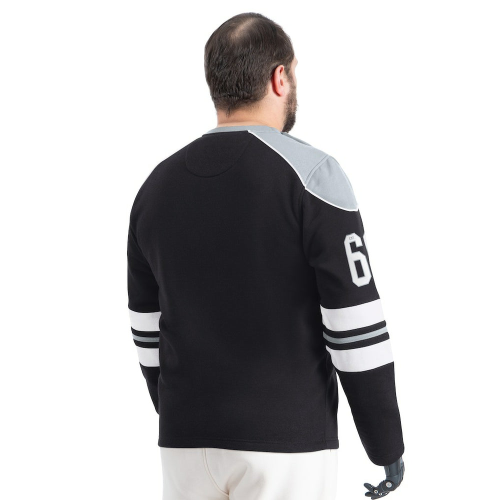 Las Vegas Raiders G-III Sports by Carl Banks Adaptive Lord Stanley Crewneck Sweatshirt - Black online