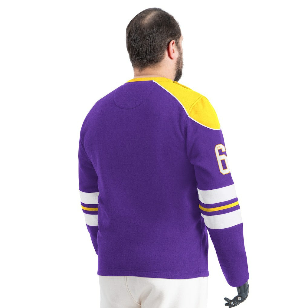 Minnesota Vikings G-III Sports by Carl Banks Adaptive Lord Stanley Crewneck Sweatshirt - Purple on sale