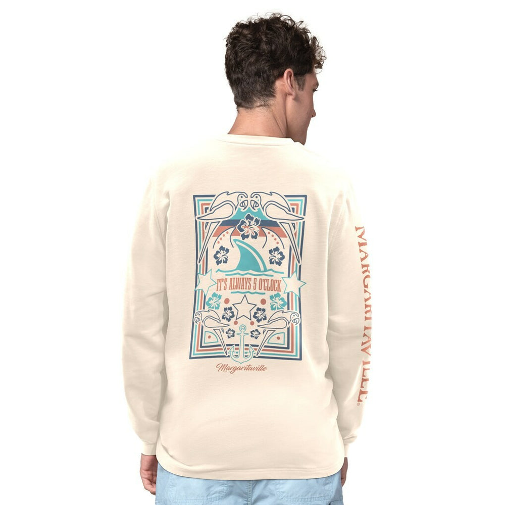 Kansas City Chiefs Margaritaville Five O'Clock Henley Long Sleeve T-Shirt - Cream discount