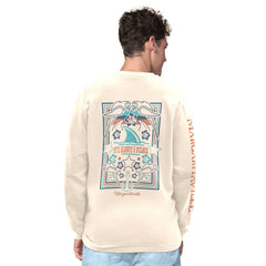 Pittsburgh Steelers Margaritaville Five O'Clock Henley Long Sleeve T-Shirt - Cream outlet
