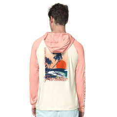 Cincinnati Bengals Margaritaville Sand, Sea, Sunsets Long-Sleeve Rashguard Hoodie Pullover -Cream/Amber outlet