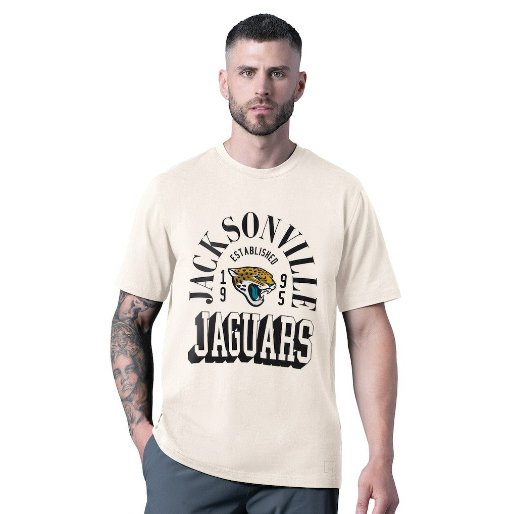 Jacksonville Jaguars MSX by Michael Strahan Whiteout Vintage T-Shirt - White on sale