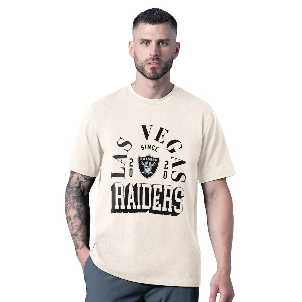 Las Vegas Raiders MSX by Michael Strahan Whiteout Vintage T-Shirt - White cheap