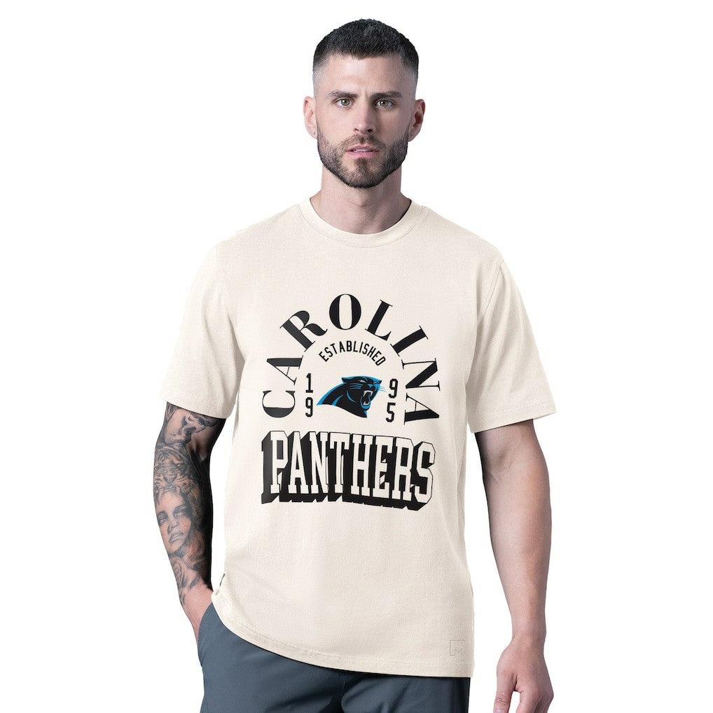 Carolina Panthers MSX by Michael Strahan Whiteout Vintage T-Shirt - White discount