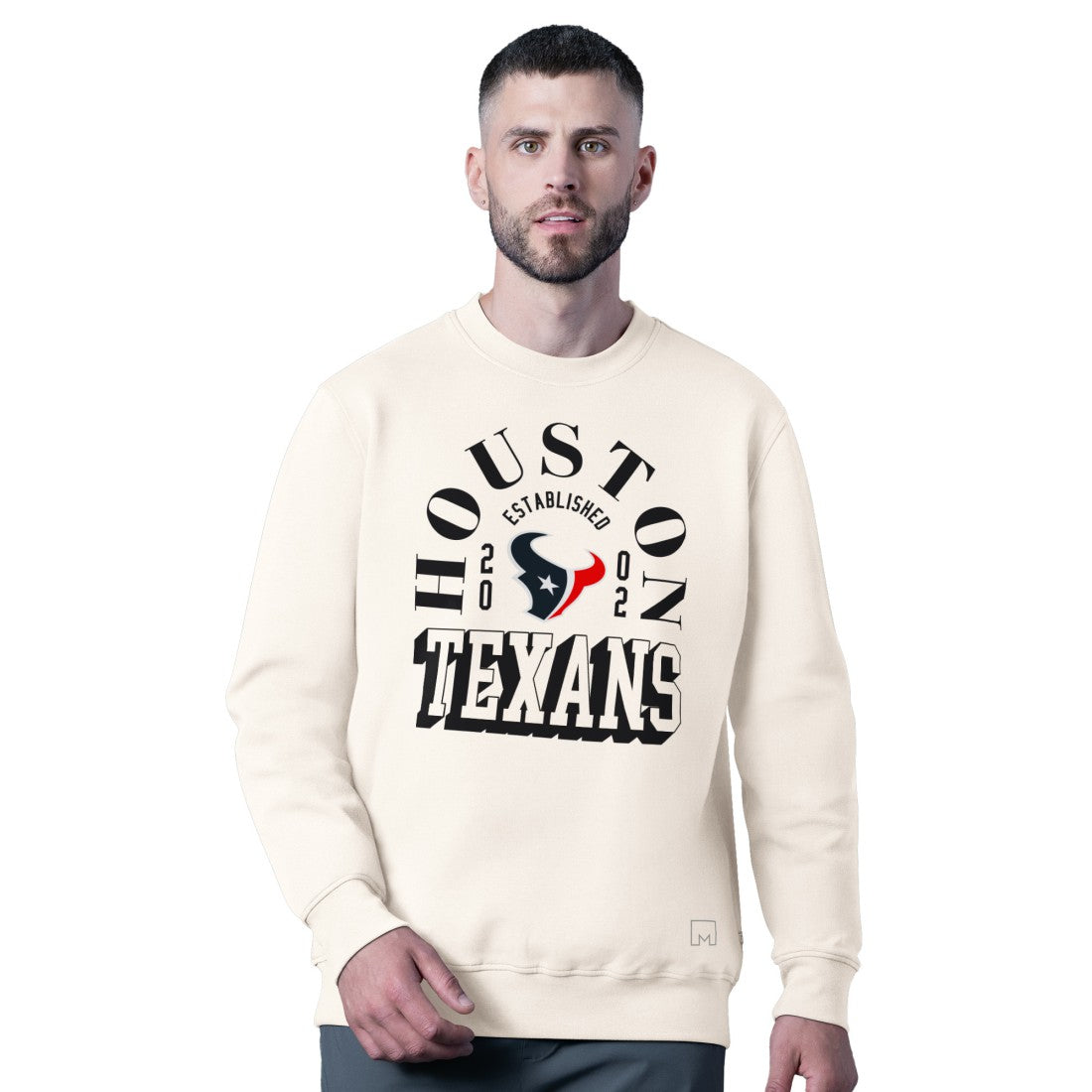 Houston Texans MSX by Michael Strahan Whiteout Tri-Blend Sweatshirt - White cheap