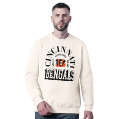 Cincinnati Bengals MSX by Michael Strahan Whiteout Tri-Blend Sweatshirt - White on sale