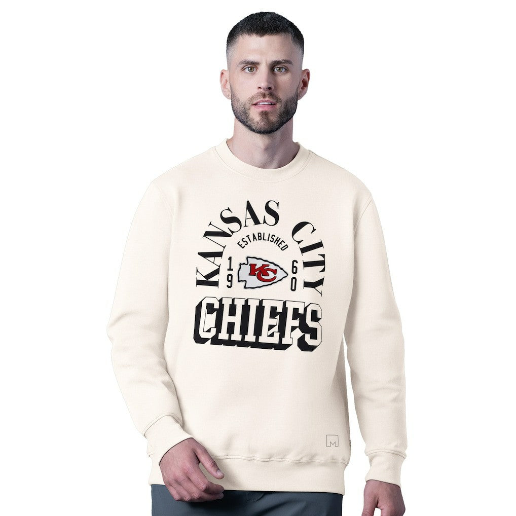 Kansas City Chiefs MSX by Michael Strahan Whiteout Tri-Blend Sweatshirt - White outlet