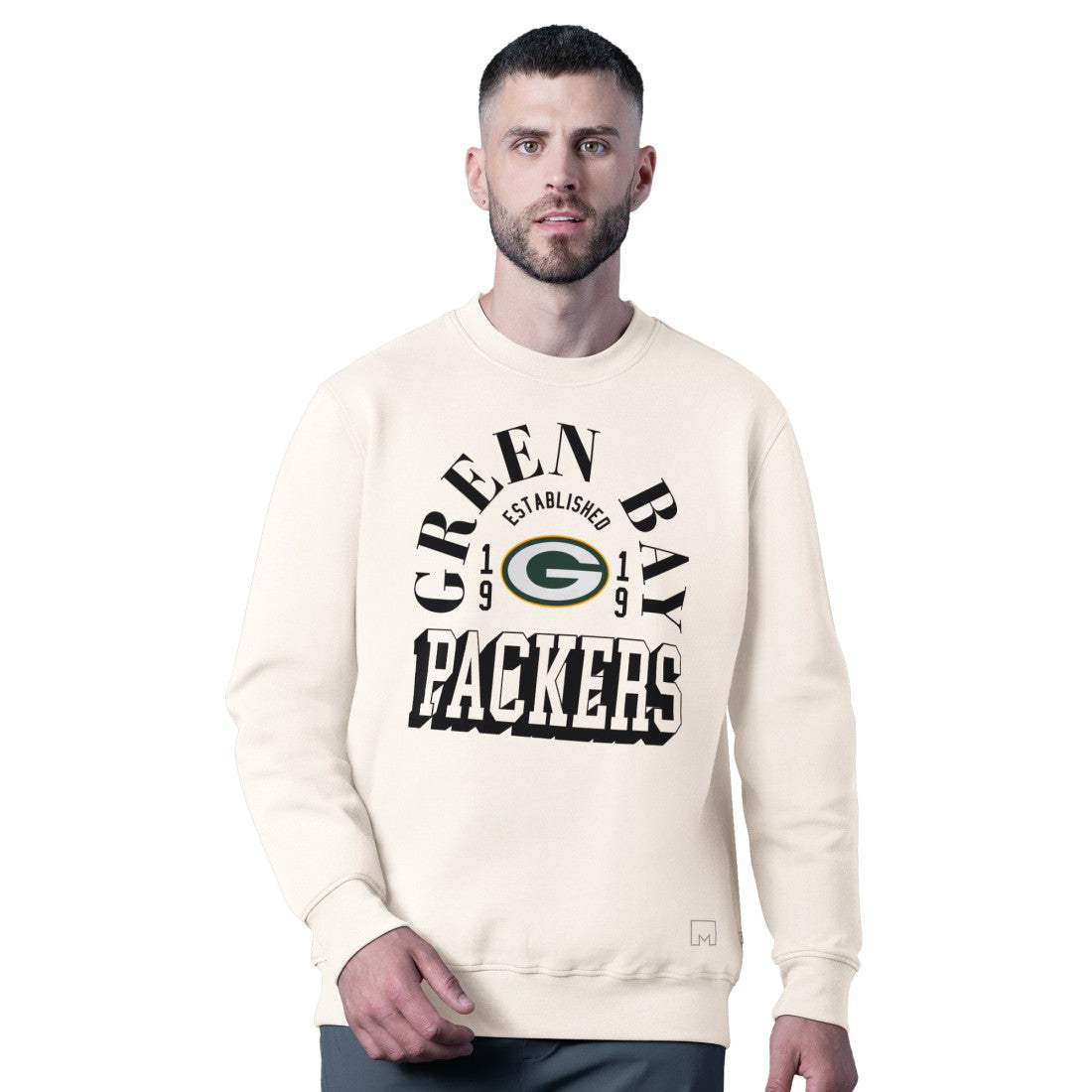 Green Bay Packers MSX by Michael Strahan Whiteout Tri-Blend Sweatshirt - White discount