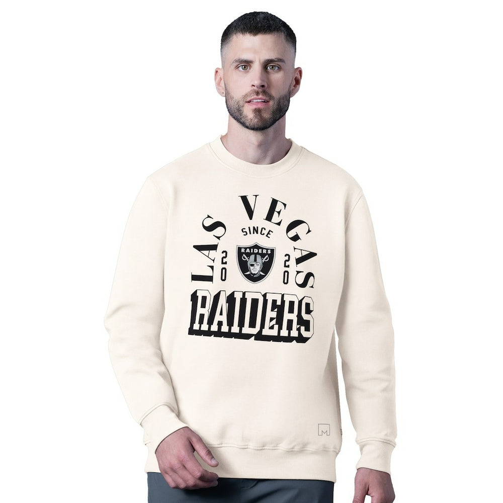 Las Vegas Raiders MSX by Michael Strahan Whiteout Tri-Blend Sweatshirt - White online