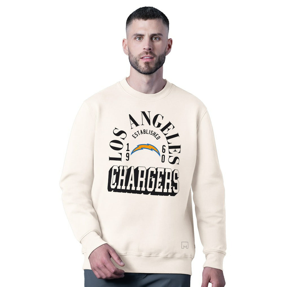 Los Angeles Chargers MSX by Michael Strahan Whiteout Tri-Blend Sweatshirt - White for sale