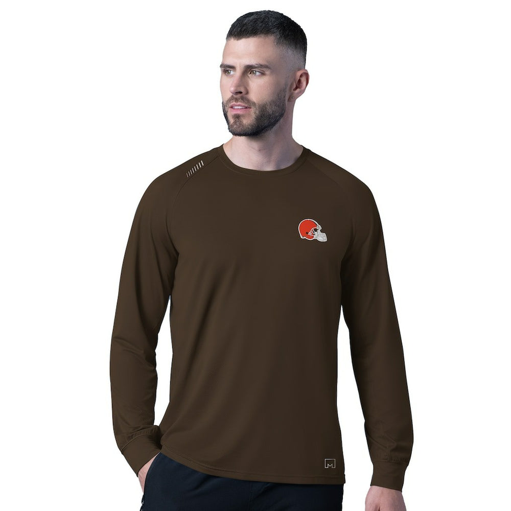 Cleveland Browns MSX by Michael Strahan Forward Long-Sleeve T-Shirt - Brown outlet