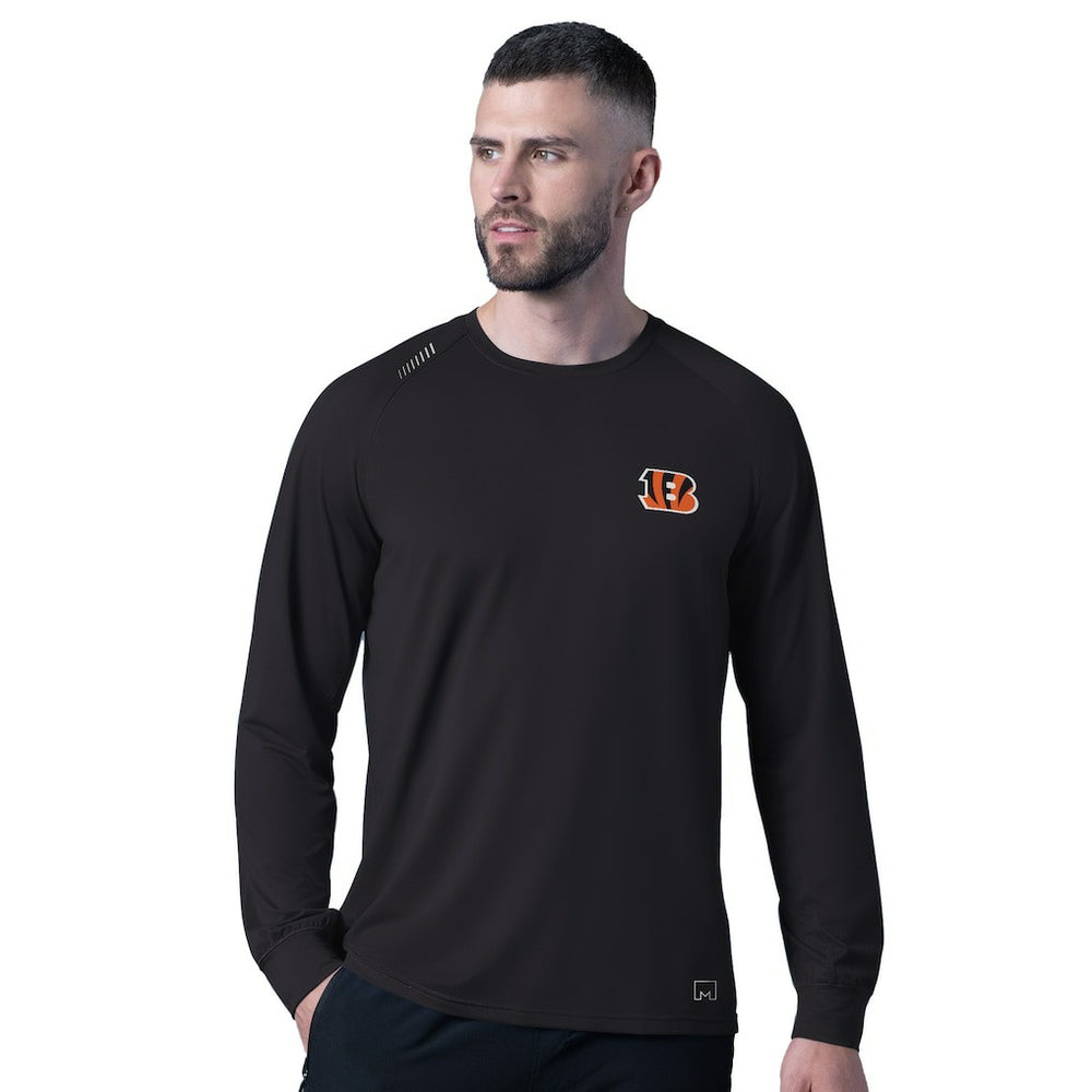 Cincinnati Bengals MSX by Michael Strahan Forward Long-Sleeve T-Shirt - Black cheap