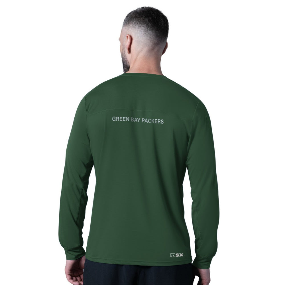 Green Bay Packers MSX by Michael Strahan Forward Long-Sleeve T-Shirt - Green cheap