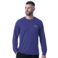 Baltimore Ravens MSX by Michael Strahan Forward Long-Sleeve T-Shirt - Purple outlet