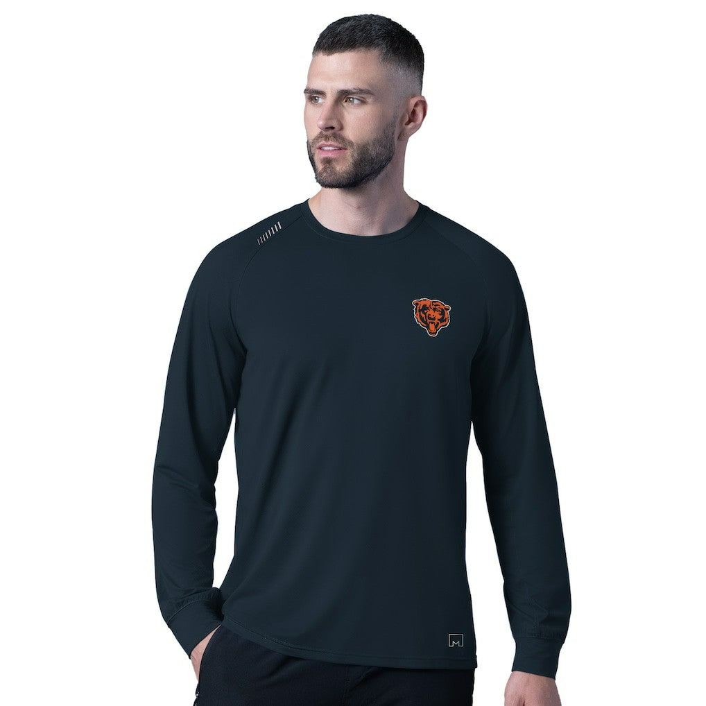 Chicago Bears MSX by Michael Strahan Forward Long-Sleeve T-Shirt - Navy outlet
