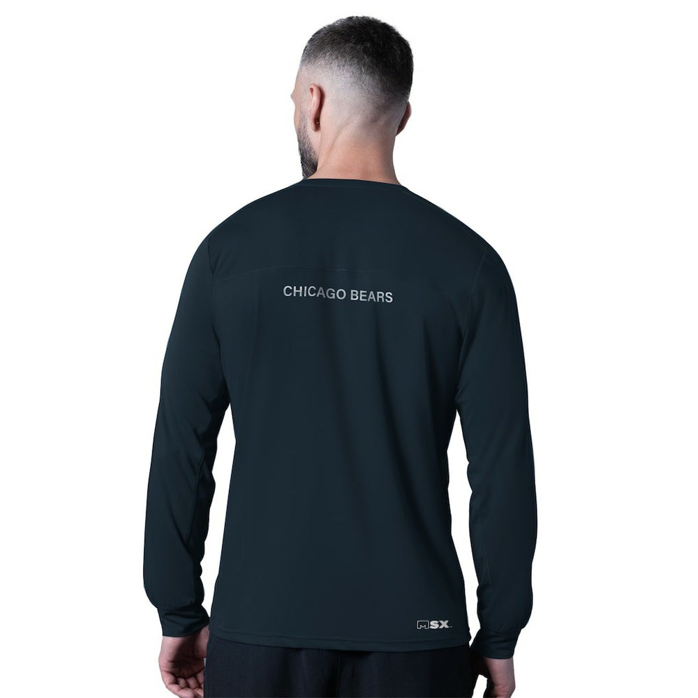 Chicago Bears MSX by Michael Strahan Forward Long-Sleeve T-Shirt - Navy outlet