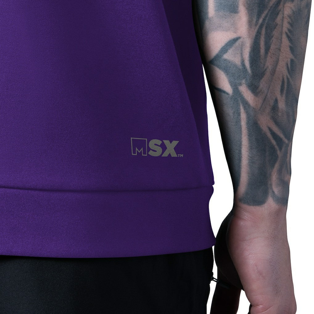 Minnesota Vikings MSX by Michael Strahan Tri-Blend Rebound Sleeveless Hoodie - Purple sale