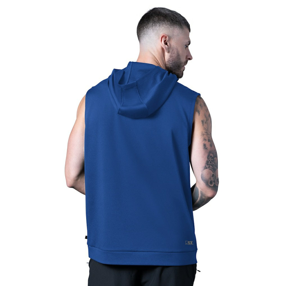 New York Giants MSX by Michael Strahan Tri-Blend Rebound Sleeveless Hoodie - Royal on sale