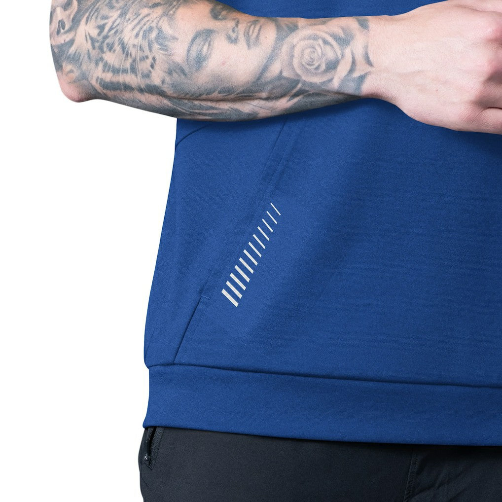 New York Giants MSX by Michael Strahan Tri-Blend Rebound Sleeveless Hoodie - Royal on sale