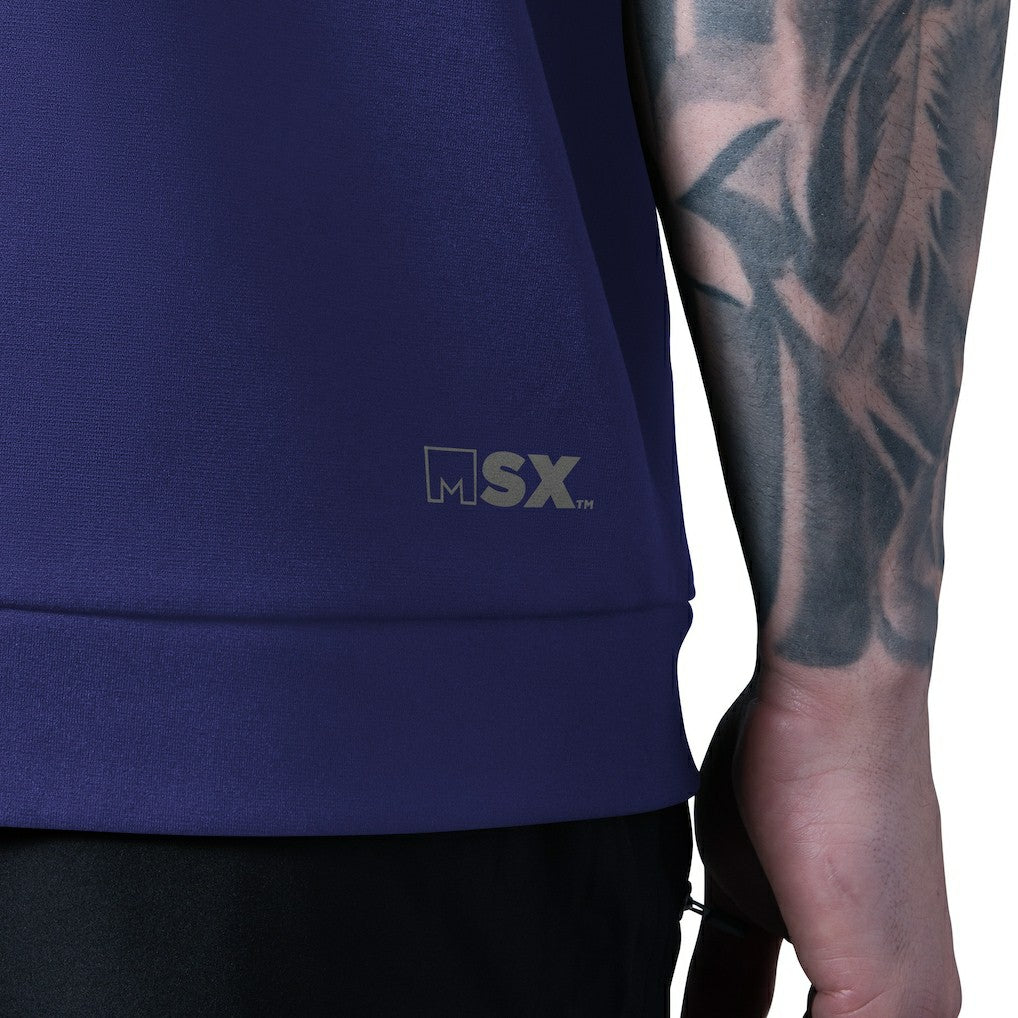 Baltimore Ravens MSX by Michael Strahan Tri-Blend Rebound Sleeveless Hoodie - Purple for sale