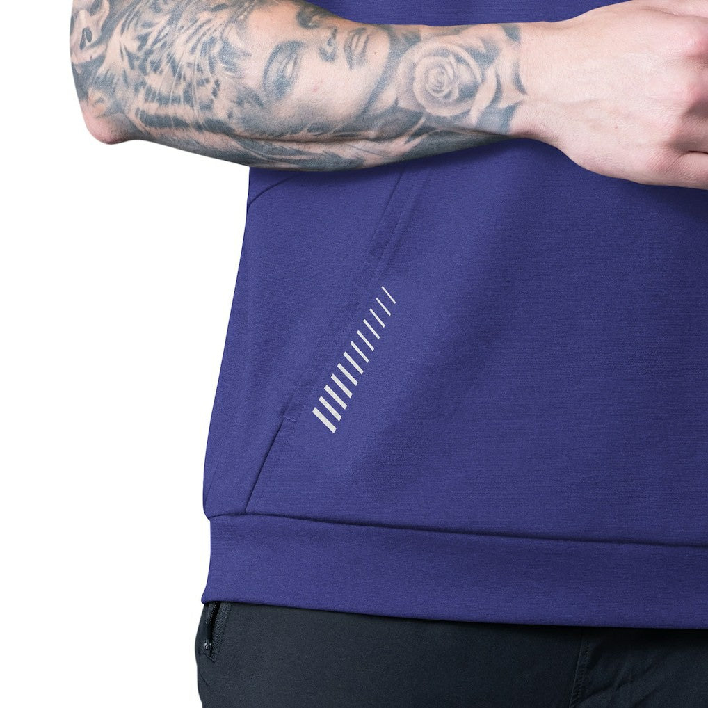 Baltimore Ravens MSX by Michael Strahan Tri-Blend Rebound Sleeveless Hoodie - Purple for sale