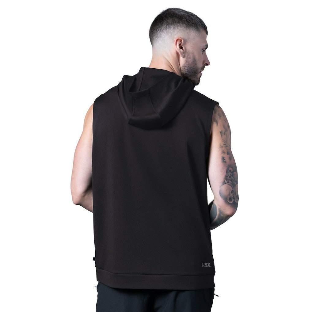 Cincinnati Bengals MSX by Michael Strahan Tri-Blend Rebound Sleeveless Hoodie - Black sale