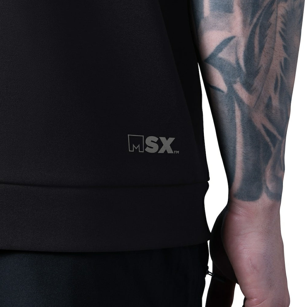 Cincinnati Bengals MSX by Michael Strahan Tri-Blend Rebound Sleeveless Hoodie - Black sale