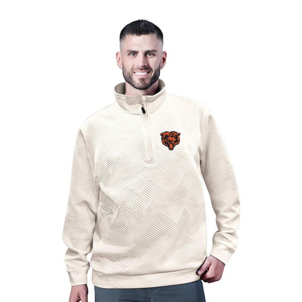 Chicago Bears MSX by Michael Strahan Cross Training Half-Zip Pullover - White discount