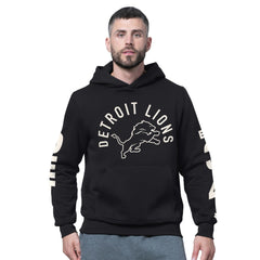 Detroit Lions Starter Handoff Fleece Hoodie Sweatshirt - Black cheap