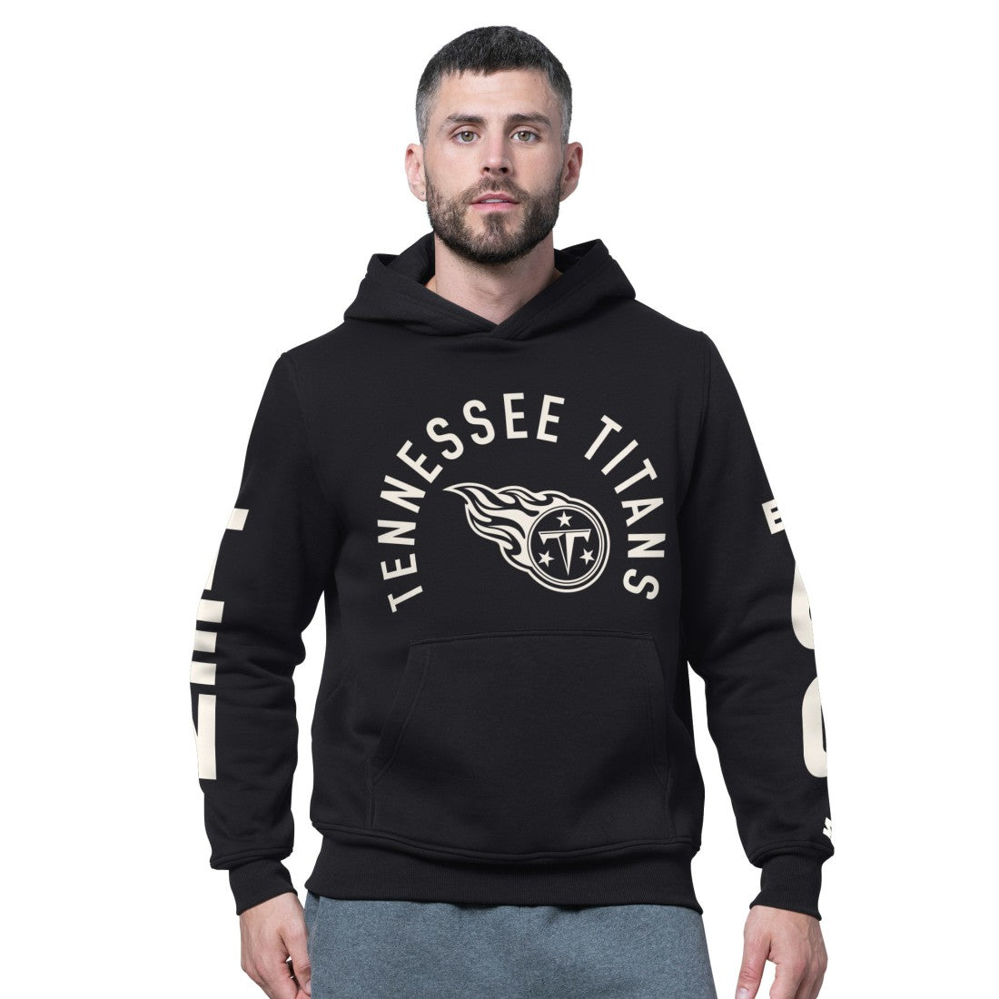 Tennessee Titans Starter Handoff Fleece Hoodie Sweatshirt - Black outlet