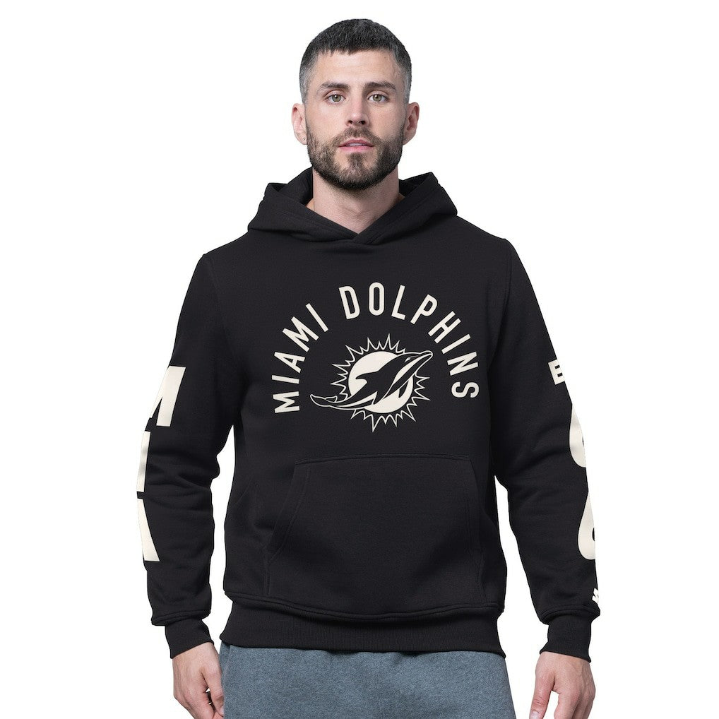 Miami Dolphins Starter Handoff Fleece Hoodie Sweatshirt - Black discount