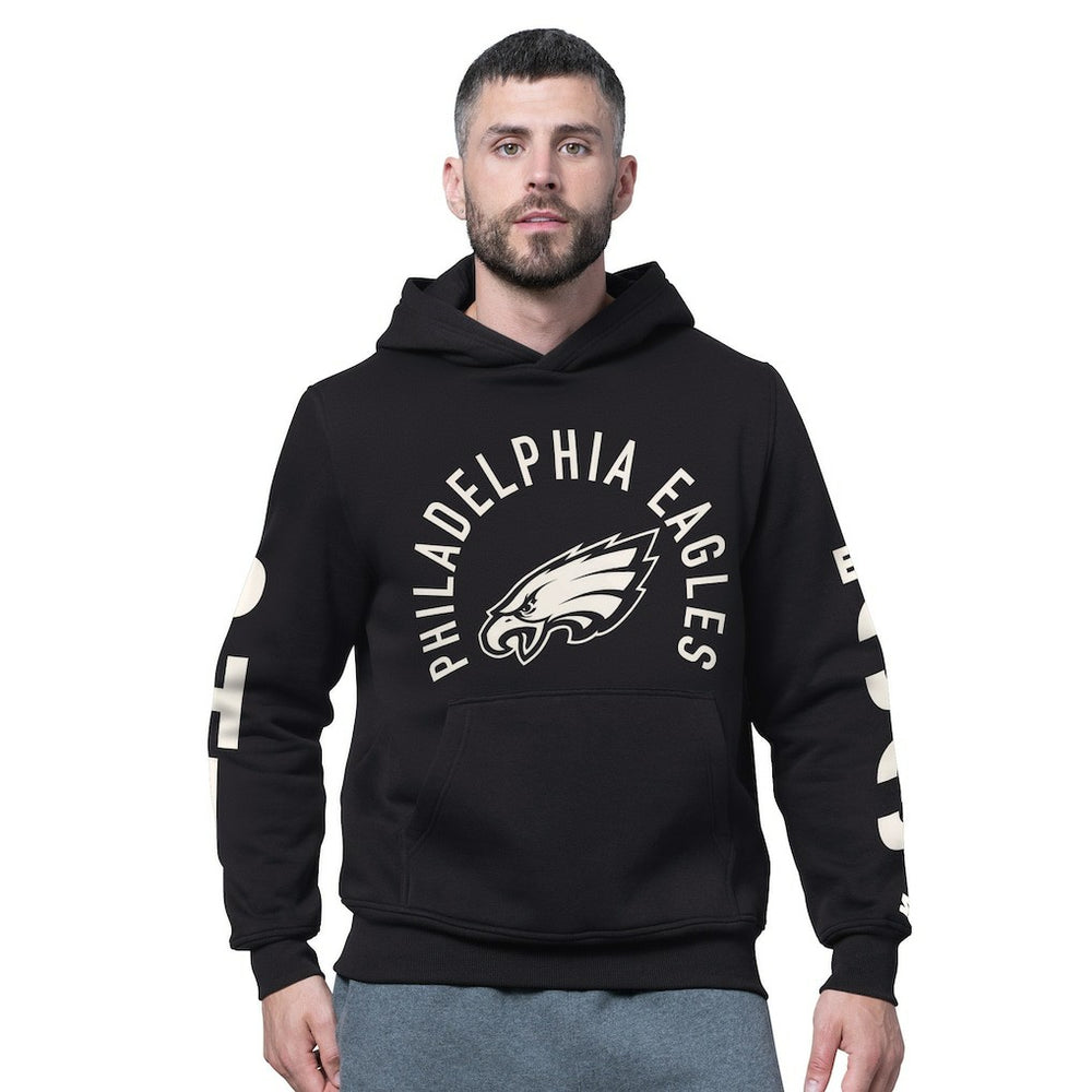 Philadelphia Eagles Starter Handoff Fleece Hoodie Sweatshirt - Black for sale