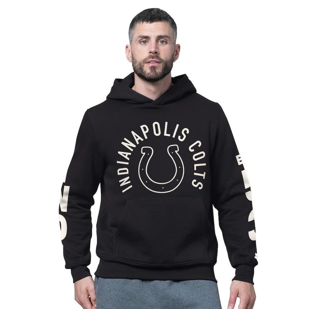 Indianapolis Colts Starter Handoff Fleece Hoodie Sweatshirt - Black for sale