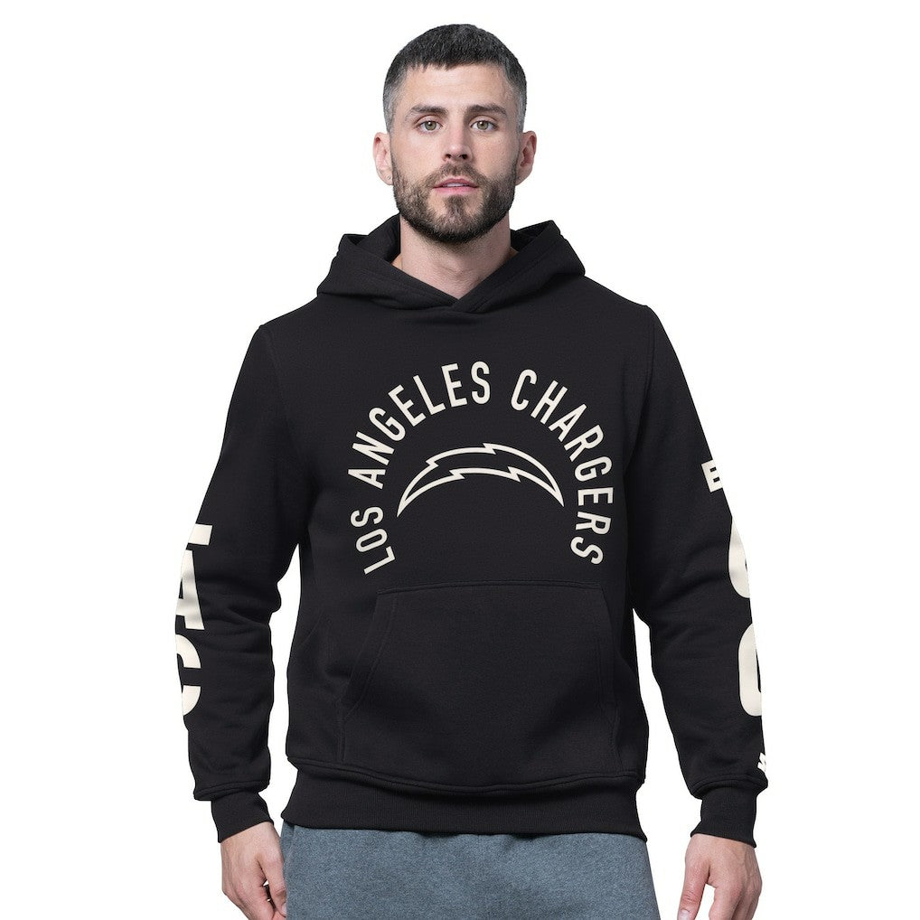 Los Angeles Chargers Starter Handoff Fleece Hoodie Sweatshirt - Black for sale