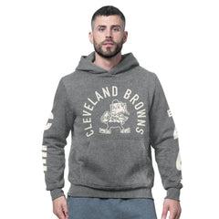 Cleveland Browns Starter Handoff Vintage Logo Fleece Hoodie Sweatshirt - Charcoal discount