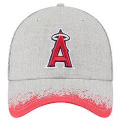 Los Angeles Angels Visor Paint Splatter 39THIRTY Flex Hat Gray