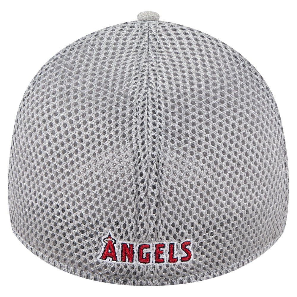 Los Angeles Angels Visor Paint Splatter 39THIRTY Flex Hat Gray
