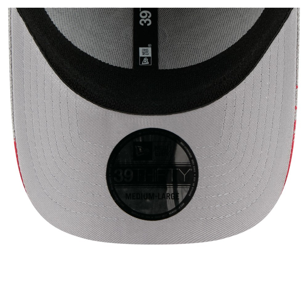 Los Angeles Angels Visor Paint Splatter 39THIRTY Flex Hat Gray