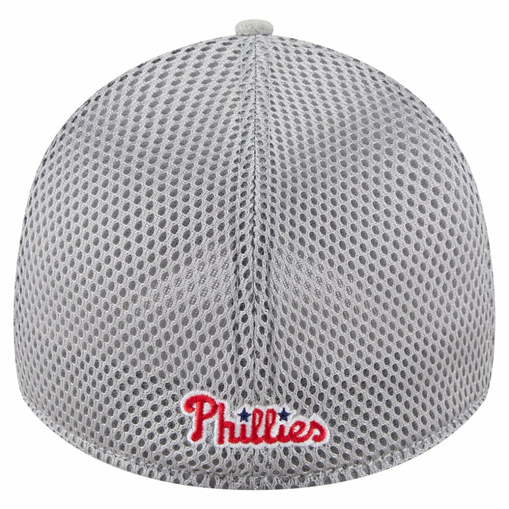 Philadelphia Phillies Visor Paint Splatter 39THIRTY Flex Hat Gray